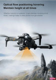 2024 New RC Drone with 4K Ultra HD Triple Camera, Wifi FPV Foldable Quadcopter +4 Battery,