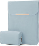 13.3-14 Inch Laptop Sleeve Case Faux Suede Leather for 13.3 13.5 13.6 14 Inches Macbook Air Pro Retina 13"-14" Surface Pro with Pouch