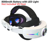 Head Strap  Quest 3 Comfort Sponge VR Headwear Charging Headset with Built-In 8000/6000Mah Batteries for VR Accessories