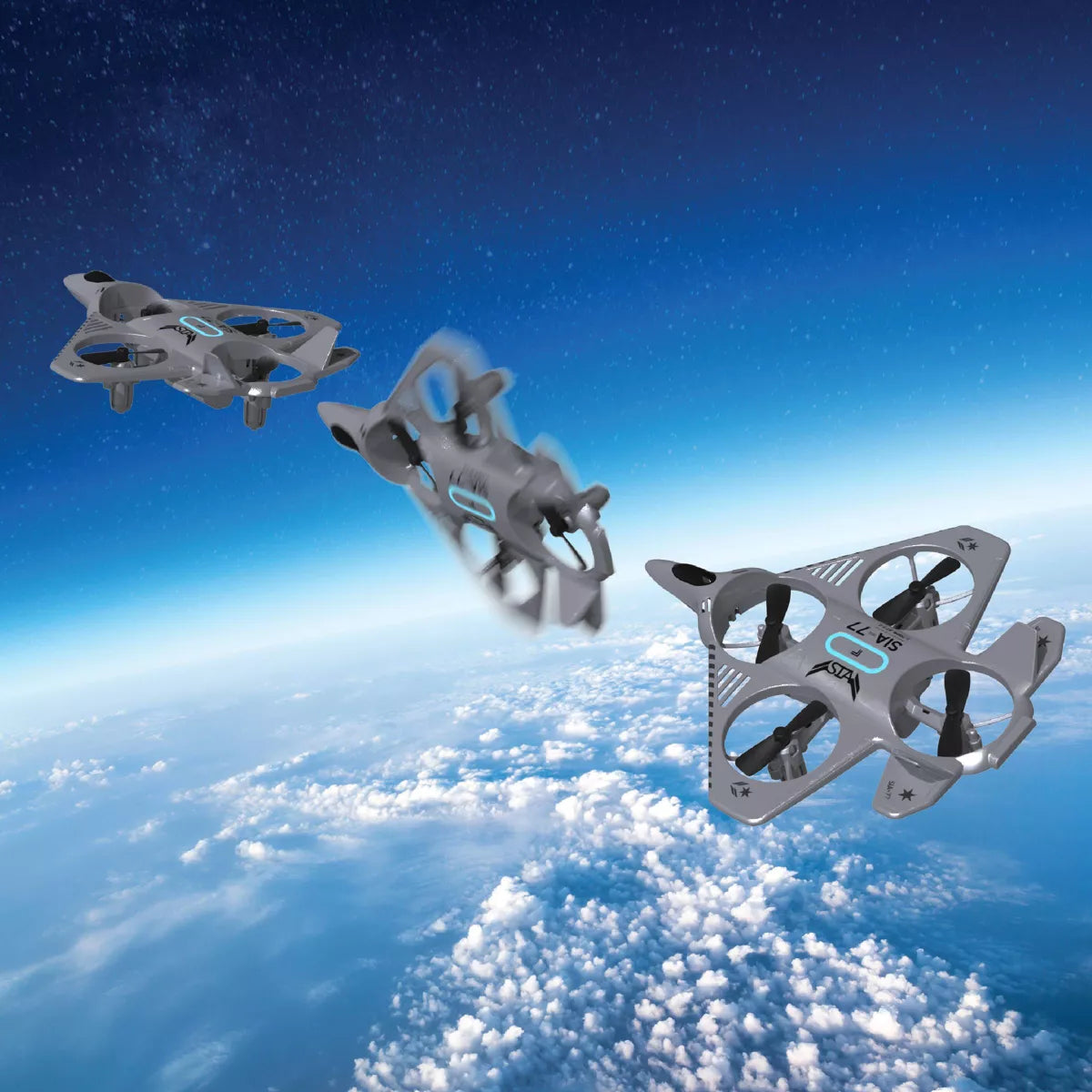 Sharper Image Thunderbolt Jet X Mini Drone: Remote Control, Beginner Level, Indoor/Outdoor Use, 5-Minute Flight Time