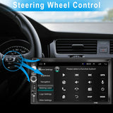 7 in Double Din Car Stereo Radio with Mirrolink Bluetooth Backup Camera