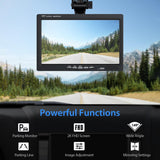 Backup Wired Camera 7'' 1080P Front & Rear View Monitor Back up Camera for Car or Truck IP69 Waterproof Night Vision DIY Grid Lines AY7 Wired Camera