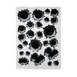 1Pcs Funny Car Stickers 3D Bullet Hole Car Side Stickers Car-Covers Motorcycle Scratch Realistic Bullet Hole Waterproof Stickers