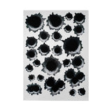 1Pcs Funny Car Stickers 3D Bullet Hole Car Side Stickers Car-Covers Motorcycle Scratch Realistic Bullet Hole Waterproof Stickers