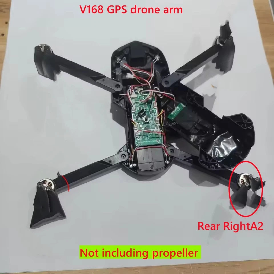 V168 Pro Max Drone Arm with Brushless Engine Original V168 GPS Drone Arms Quadcopter Drone V168 PRO Arms