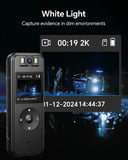 A27 2K Body Worn Camera 64G Wifi Mini Camera 4 Hrs Video Shooting Small Camcorder with 180°Rotatable Lens Battery Camera