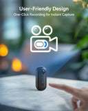 W4 Mini Body Camera 1080P HD 128GB, 2Hrs Recording Wearable Camera , Lightweight Hands-Free for Outdoor & Pet Walking