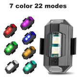 Universal LED Strobe Lights Motorcycle/Bike/Aircraft/Drone anti Collision Warning Light Night Flying Blinking Signal Indicator