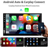 7“ Car Radio 1 Din Carplay Android Auto Multimedia Player HD Touch Screen FM AUX Input Bluetooth Mirrorlink Universal Autoradio