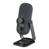 Audio GO Talk USB Desktop Microphone with Dual Condensers for Studio Quality Recordings and Broadcasts