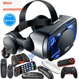 VRG Pro 3D VR Glasses Virtual Reality Full Screen Visual Wide-Angle VR Glasses Box for 5 to 7 Inch Smartphone Eyeglasses