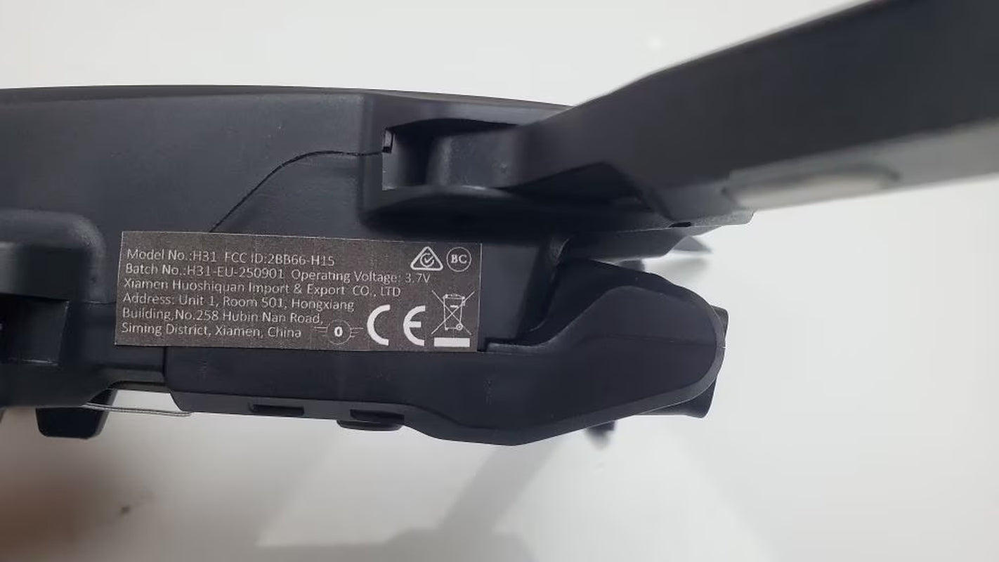 H31 Drone with Camera for Kids and Adults, 3 Speed Adjustment, Optical Flow Positioning, 2 Batteries, Black