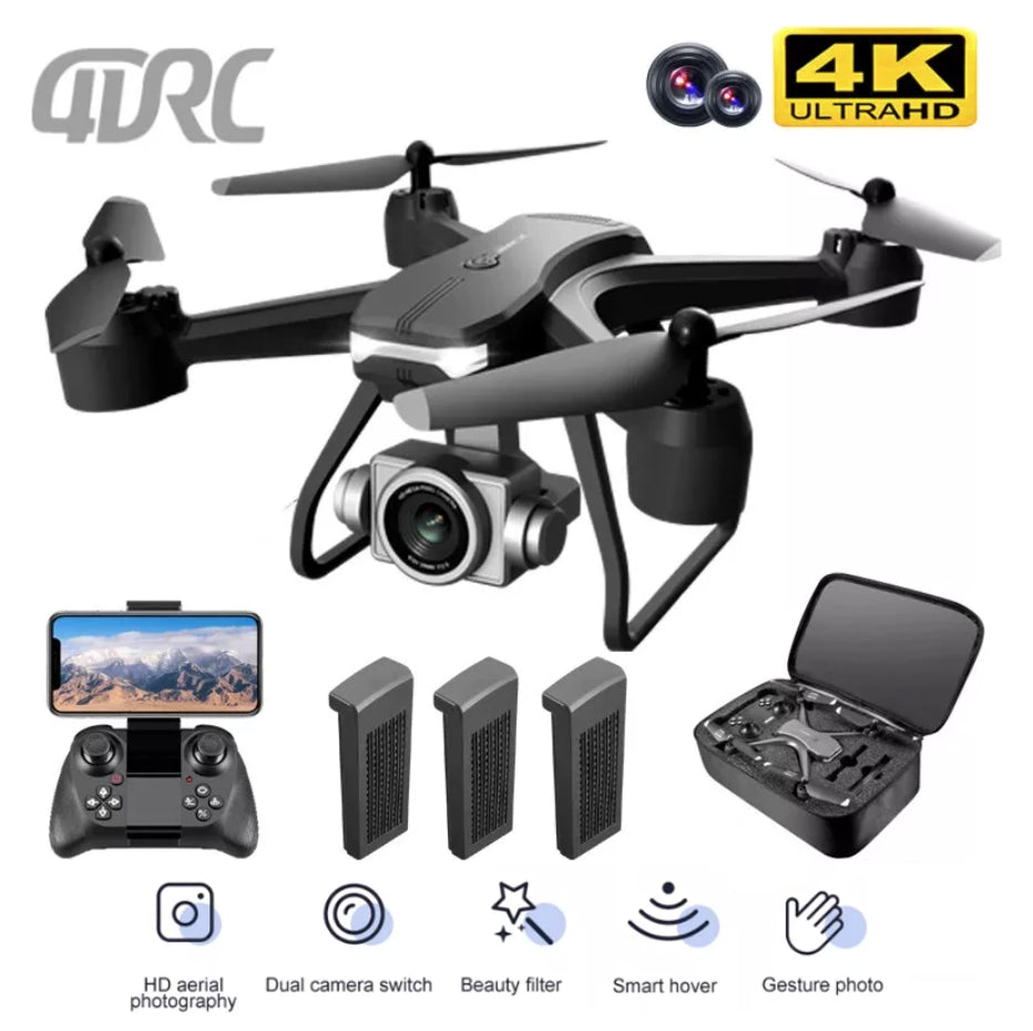 V14 Professional Drone 6K HD Dual Camera Wifi FPV Portable RC Quadcopter 2 Battery,Drones Suitable for Adults & Beginners.Logistics Is Randomly Sent by Ups,Usps,Self-Pickup.
