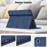 Case for Samsung Galaxy Tab S6 Lite 10.4 Inch 2024/2022/2020 with S Pen Holder, Multi-Angle Viewing Soft TPU Back Cover with Pocket Auto Wake/Sleep,Denim Indigo