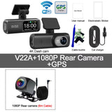 Dash Cam 4K+1080P Dual-Channel Dash Car Camera Recorder with GPS Wifi Car DVR 24H Parking Monitor Black Box