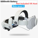 Head Strap  Quest 3 Comfort Sponge VR Headwear Charging Headset with Built-In 8000/6000Mah Batteries for VR Accessories