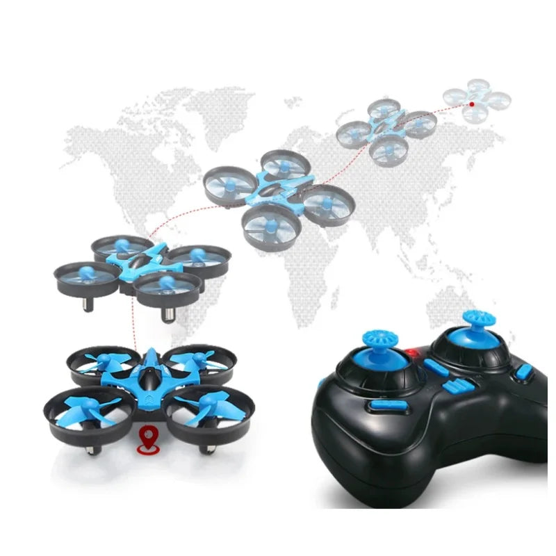 JJRC H36 Mini RC Drone W 3Pcs Battery 6-Axis Headless Mode Helicopter 360° Flip One-Button Return Quadcopter LED Light Drone