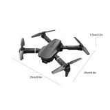 Drone with Camera for Beginners, Remote Control Quadcopter with Screen Display, Altitude Hold Headless Mode, Foldable RC Drone with Carrying Case, HD Aerial Photography(Black)