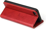 Wallet Case for Iphone SE 2020,For Iphone 7,Iphone 8 Case,Premium Magnetic Wallet PU Leather with Stand Card Holders Folio Flip Cover for Iphone 7/Iphone 8/Iphone SE 2020-Red