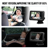 1080P Camera Baby Car Mirror 4.3'' IPS Screen Night Vision Function Baby Car Mirror Monitor with for Infants Kids Pets