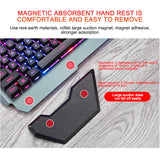 Ergonomicwired Gaming Keyboard with RGB Backlight Phone Holder
