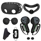 10-In-1 Soft Silicone Controller Case for Meta Quest 3 /3S Headset Grip Protector with Battery Cover for Quest 3/3S Accessories