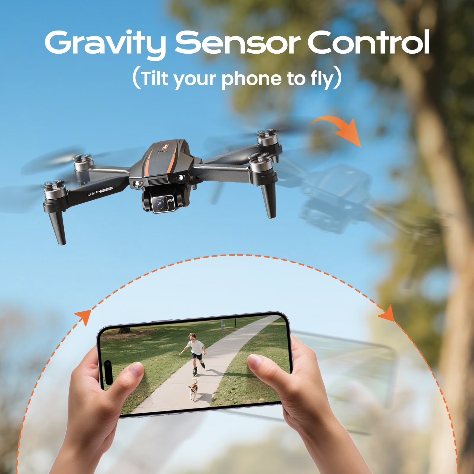 H31 Drone with Camera for Kids and Adults, 3 Speed Adjustment, Optical Flow Positioning, 2 Batteries, Black