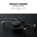 Skyvision 4K Ultra HD GPS Foldable Video Drone with 4.3" Display Controller, Brushless Motors, 1-Axis Gimbal, VR Headset, 17-Minute Flight Time & Travel Carry Case