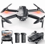 Drones with Camera for Adults 4K,  WF31 GPS Foldable Quadcopter for Beginners with Brushless Motor, 2 Batteries for 50 Min Flight Time, Black