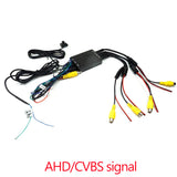 AHD CVBS Car Multiple Cameras Image Switch Control Box 2/4 Cameras for Front/Rear/Left/Right View Parking Camera System Video