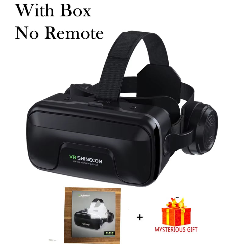Shinecon Viar 3D Virtual Reality VR Glasses Headset Devices Helmet Lenses Goggles Smart for Smartphones Phone Cell Mobile Games
