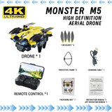 M5 Drone Professional 8K GPS Three Camera 360° Obstacle Avoidance Photography Optical Flow Positioning Brushless Quadcopte Gifts