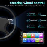 7" Radio Estereo De Pantalla Para Coche Carro Tactil Doble Din Android Bluetooth