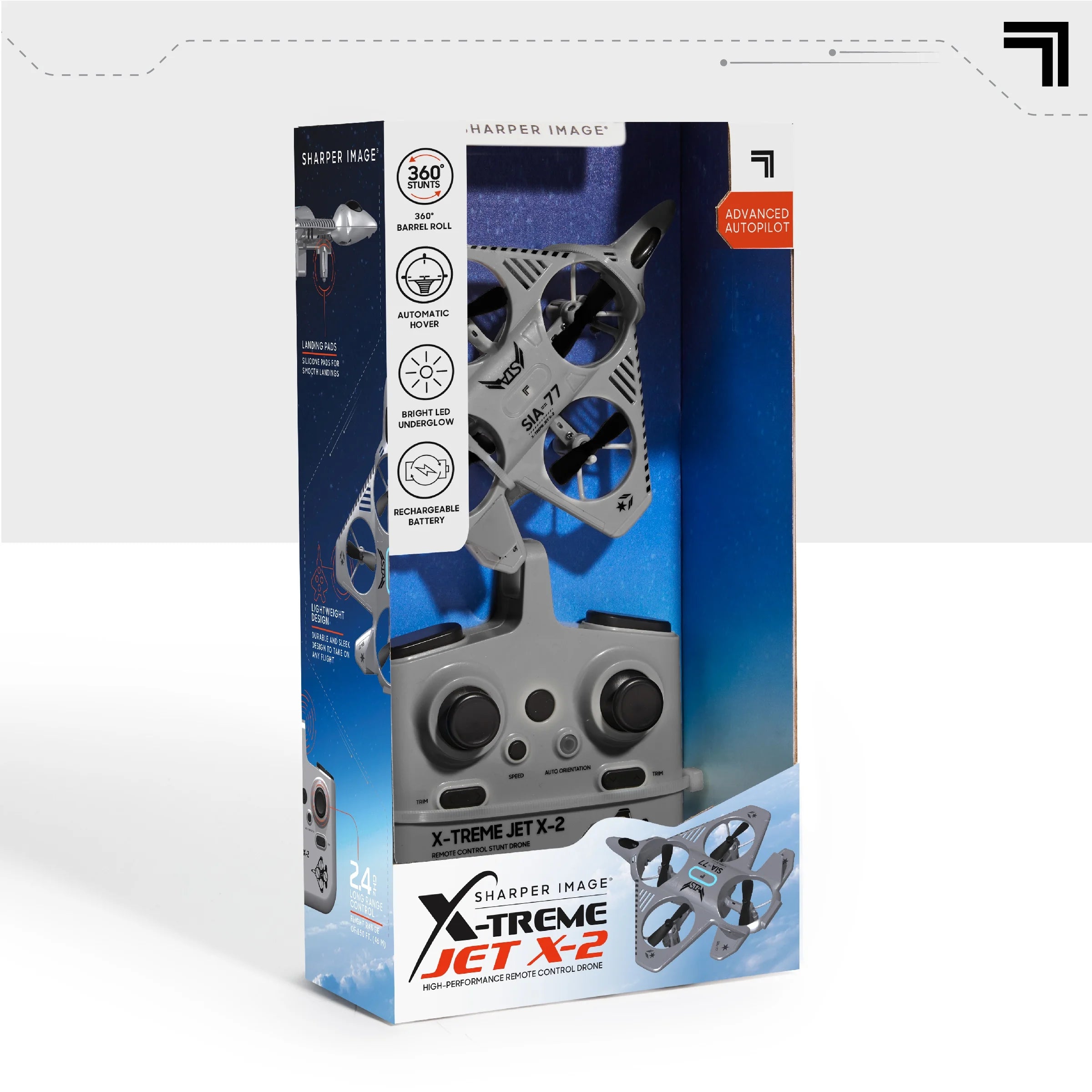 Extreme Jet High-Performance Remote Control Drone with 2.4 Ghz Long Range Wireless Control, Grey