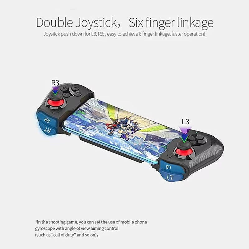 Wireless Controller for PC Gamepad for Android/Ios Telescopic Joystick for Mobile Phone Mocute060 Bluetooth Control for PUBG D3