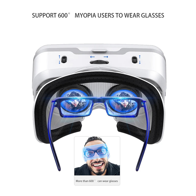 VR Shinecon 10.0 Casque Helmet 3D Glasses Virtual Reality Headset for Smartphone Smart Phone Goggles Video Game Viar Binoculars