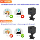 5MP Mini Camera 4G SIM Card Wifi Night Vision Home Security Surveillance Camcorder Voice Intercom Motion Detection CCTV Camera