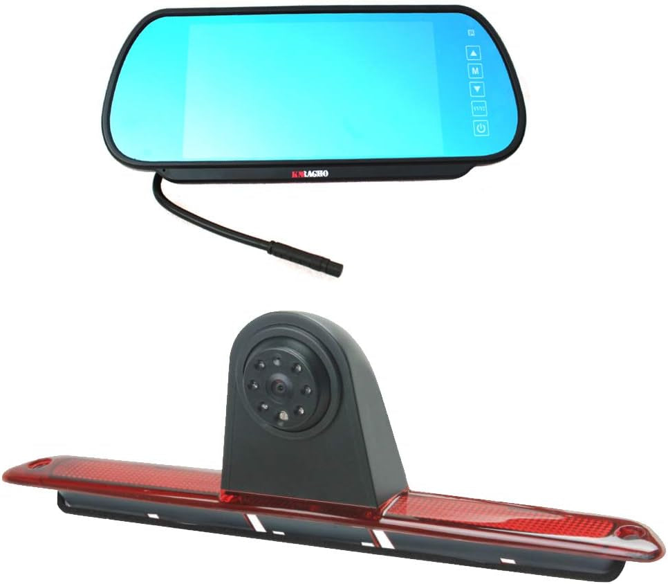 Brake Light Backup Camera Compatible with Dodge Benz Sprinter W906 /V W Crafter Vans (With Monitor)
