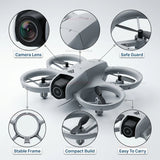 2026 Mini RC Drone with 8K HD Camera Wifi FPV Obstacle Avoidance Remote Control Quadcopter for Beginner Gifts Outdoor Indoor Use