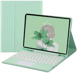 Ipad 10Th Generation 2022 Keyboard Case with Touchpad Cute round Key Color Keyboard Ipad 10 10.9 Inch Detachable Touch Keyboard Slim Smart Cover with Pencil Holder