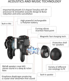 U-King True Wireless Earbuds Waterproof IPX7 Bluetooth Headphones, Hifi 5.0 Wireless Earbuds 120Hrs Playing Time with Charging Case-Fireworks