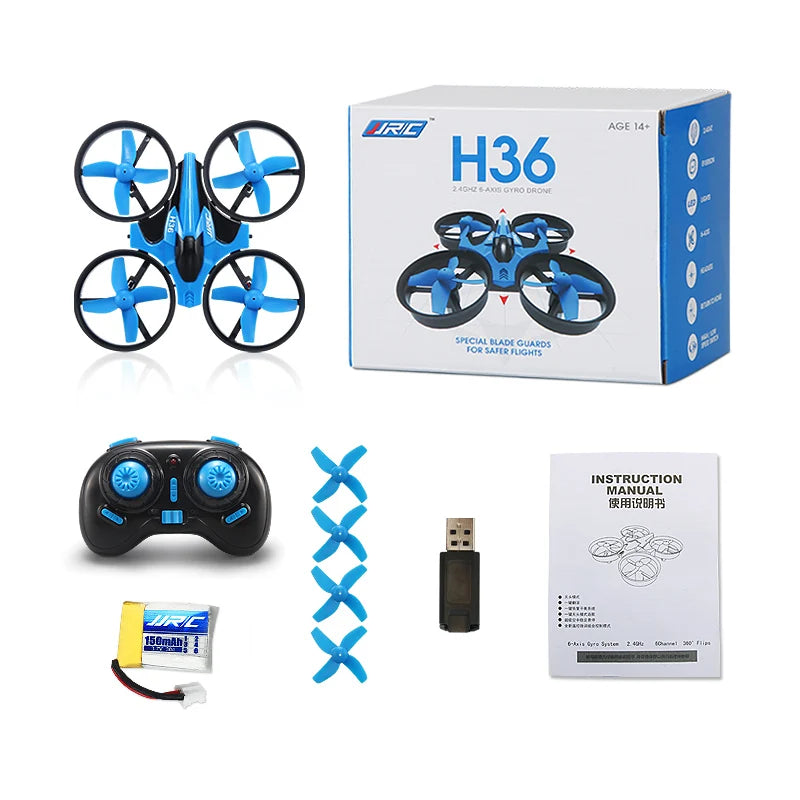 H36 Mini Rc 2.4G Drone 6-Axis Headless Mode Collision Avoidance Helicopter 360° Flipping Quadcopter Drones Children'S Toys