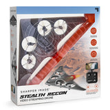 ® Stealth Recon Video Drone with Live Streaming Camera, Black