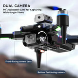 RC Drone with 4K Camera for Adults Kids, Brushless Mini Drone with Headless Mode, RC Quadcopter with Colorful LED Light, 2 Batteries for Beginners