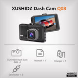 Q08 1080P Dash Camera with G-Sensor 170 Degree Wide Angle Lens Dashcam Vehicle Recorder Super Night Vision Dvr