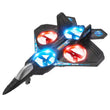 3-Speed Mode Airplane Drone for Kids Remote Control Plane Fighter Jet with Light, Auto Hovering, 360° Flip, Black Finish