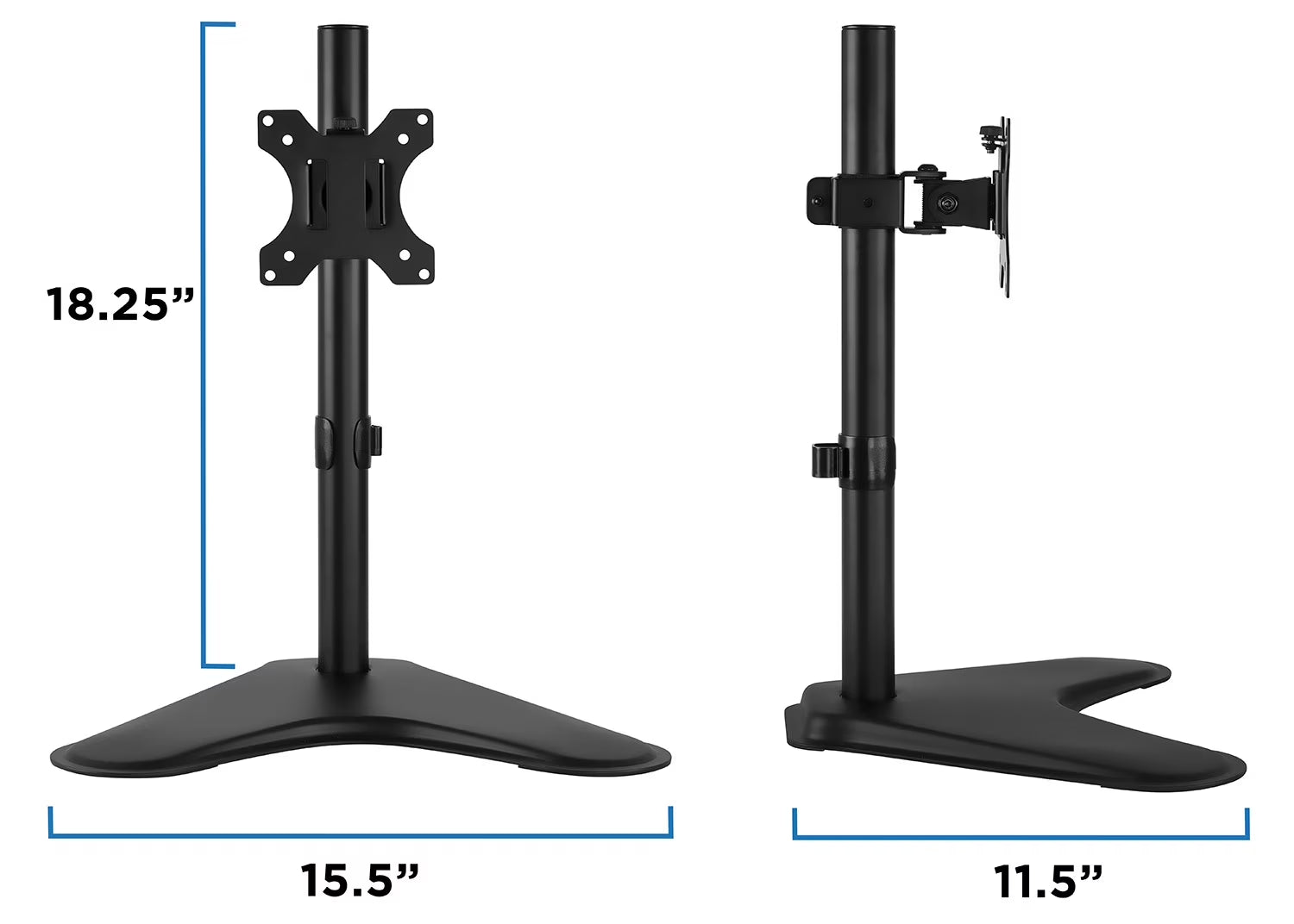 Adjustable Height Desk Monitor Tilt Mount