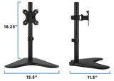 Adjustable Height Desk Monitor Tilt Mount