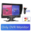 1920*1080 Recording DVR 2 Truck Backup Camera AHD Night Vision with 7" Vehicle Rear View Monitor Support SD Card