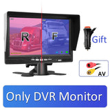 1920*1080 Recording DVR 2 Truck Backup Camera AHD Night Vision with 7" Vehicle Rear View Monitor Support SD Card
